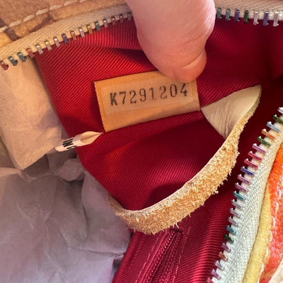 Vintage Y2K Dooney & Bourke Ice Cream/ Popsicles Shoulder Bag, Rainbow Zip🍦 - Picture 13 of 13